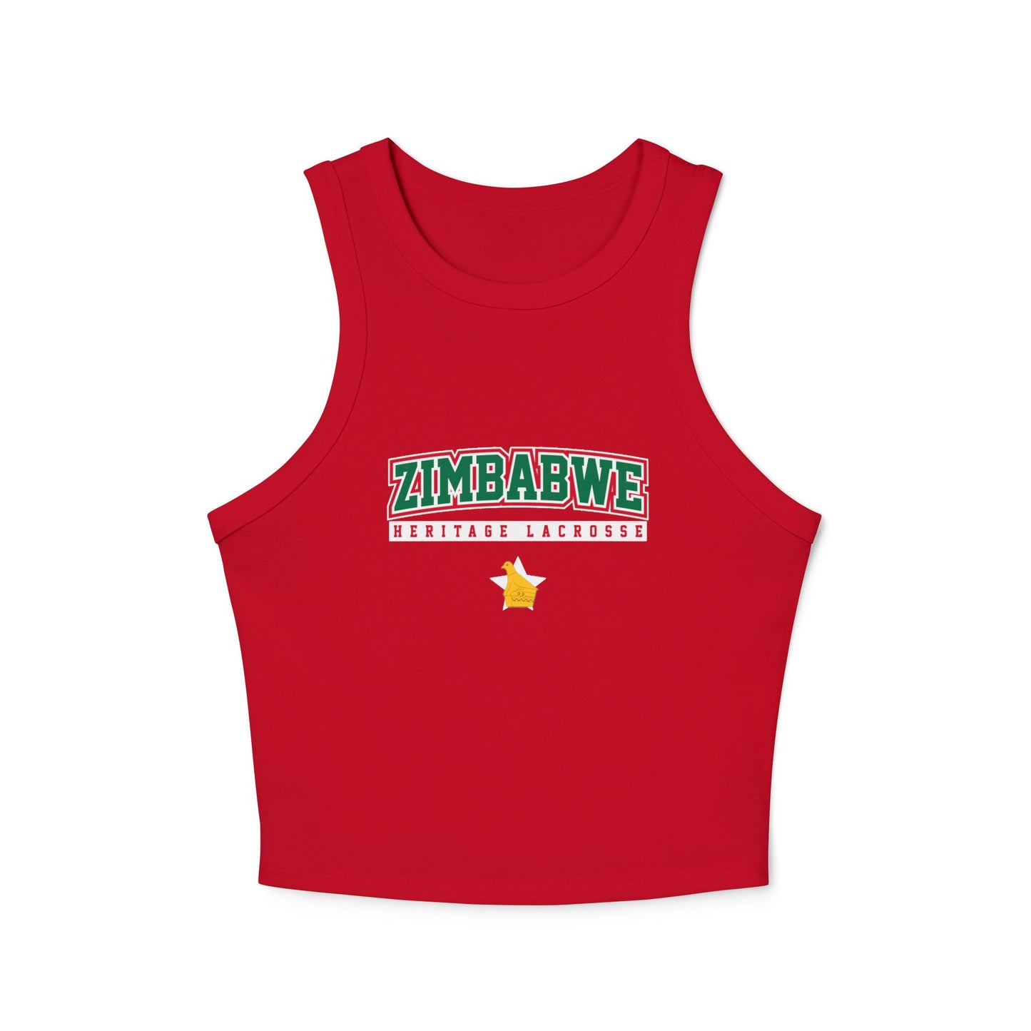 Women's Zimbabwe Lacrosse Bella + Canvas Micro Rib Racer Tank Top