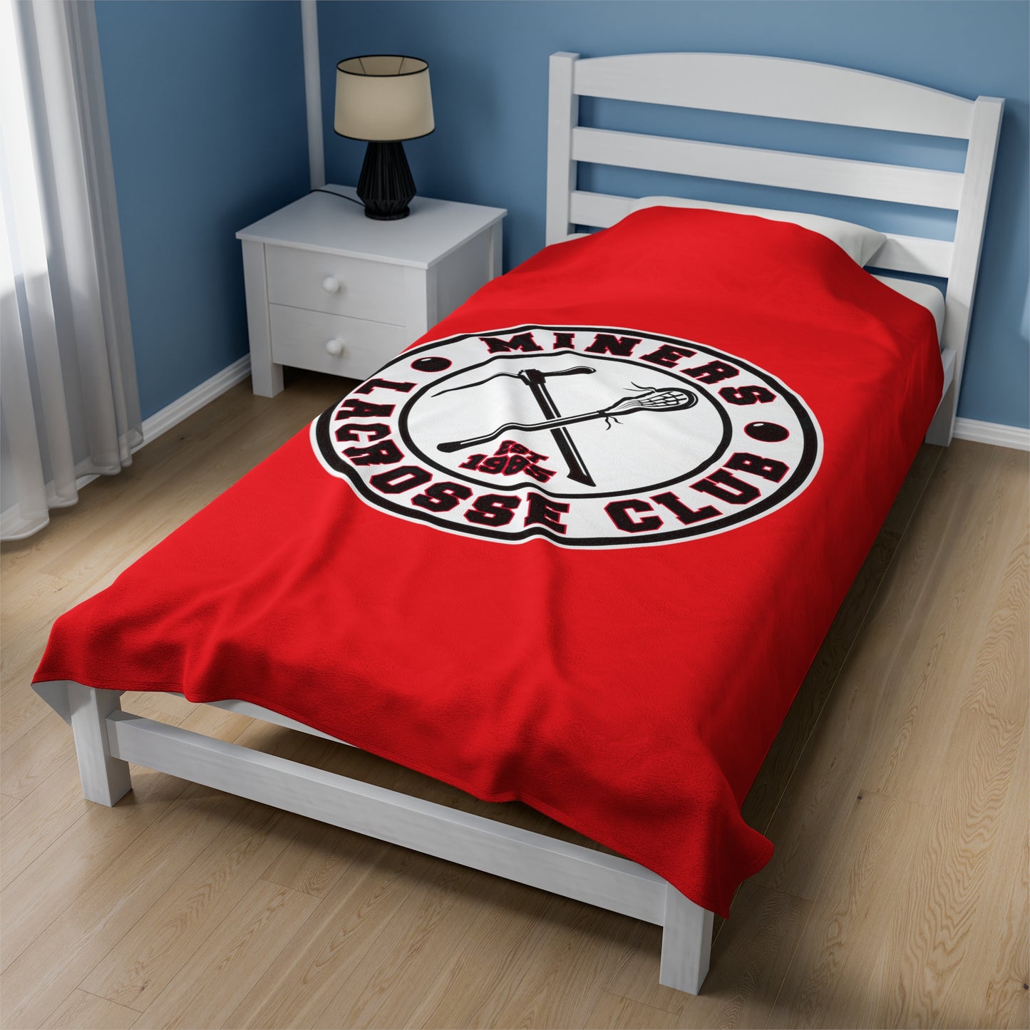 Edmonton Miners Velveteen Plush Blanket