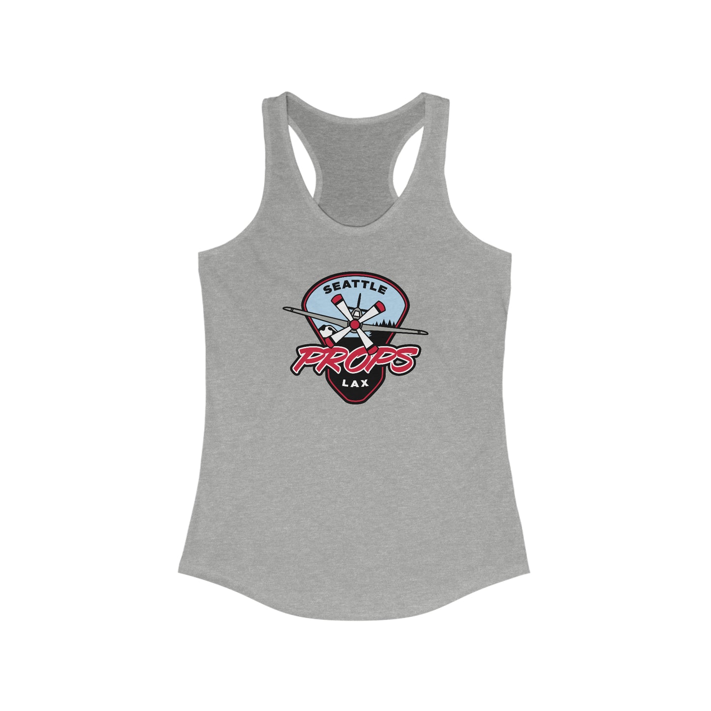 Women's Seattle Props Lacrosse Next Level Racerback Tank