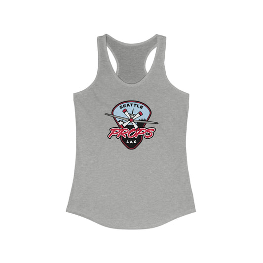 Women's Seattle Props Lacrosse Next Level Racerback Tank