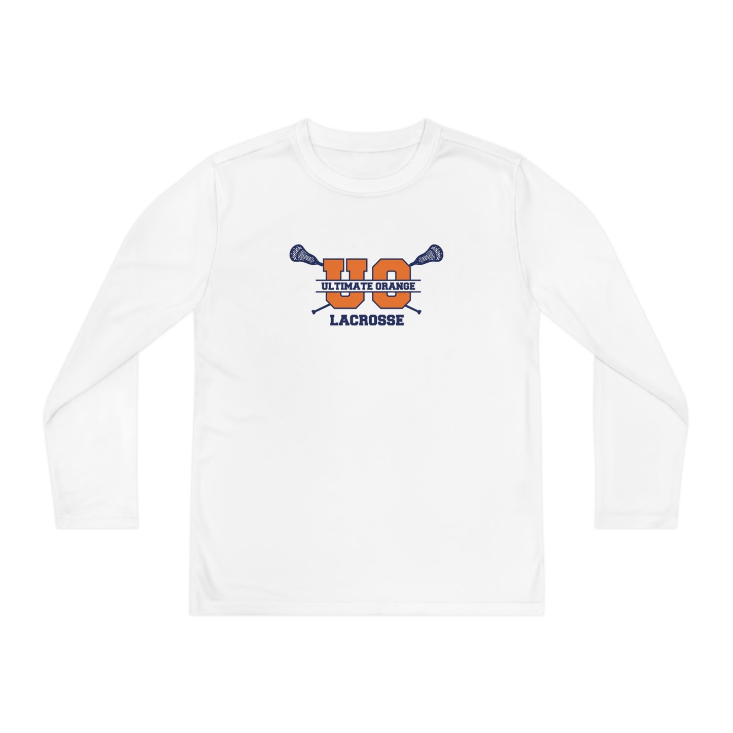 Youth Ultimate Orange Sport-Tek Performance Long Sleeve Shirt