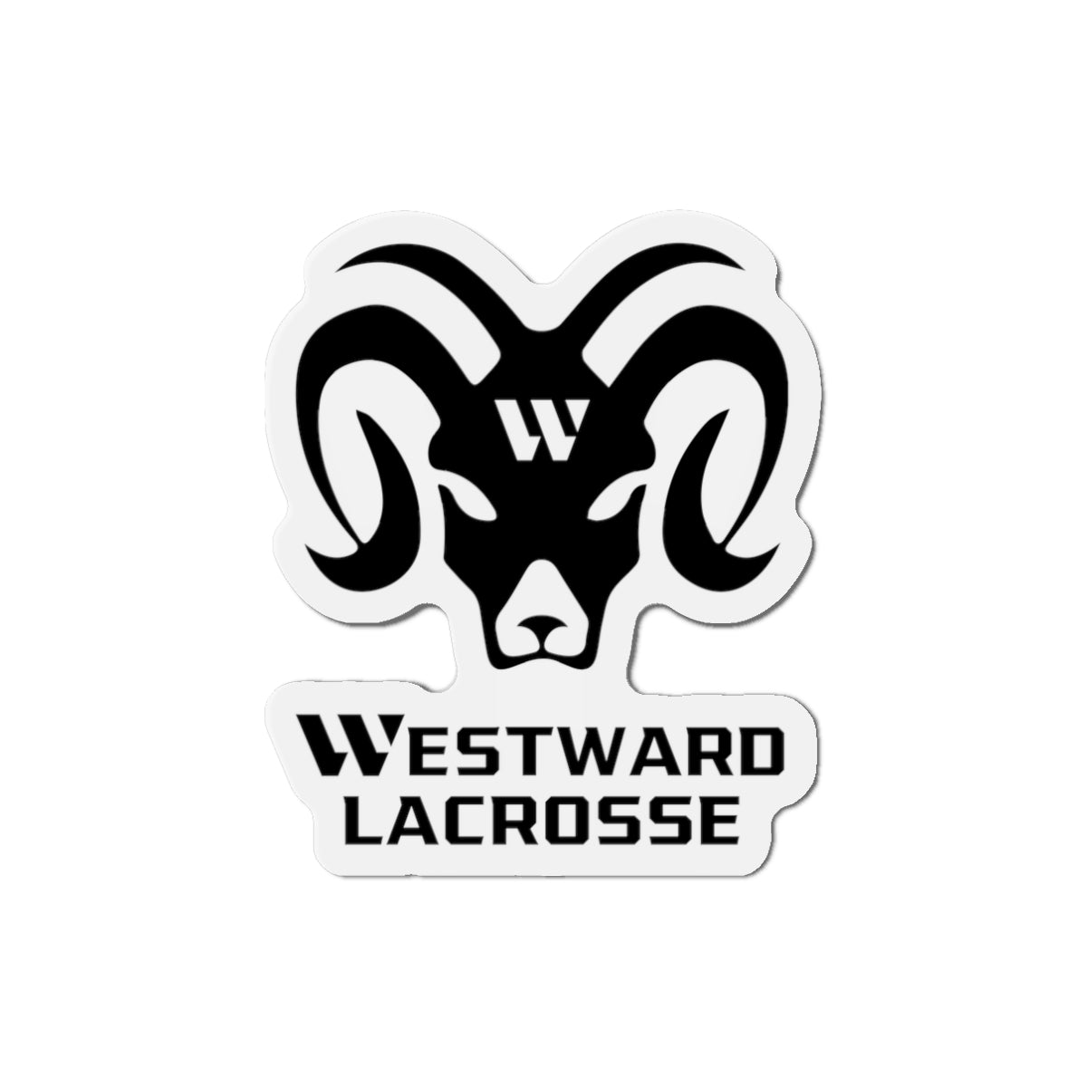 Westward Lacrosse Die-Cut Magnet