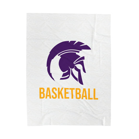 Whitehall Basketball Velveteen Plush Blanket (60" x 80")