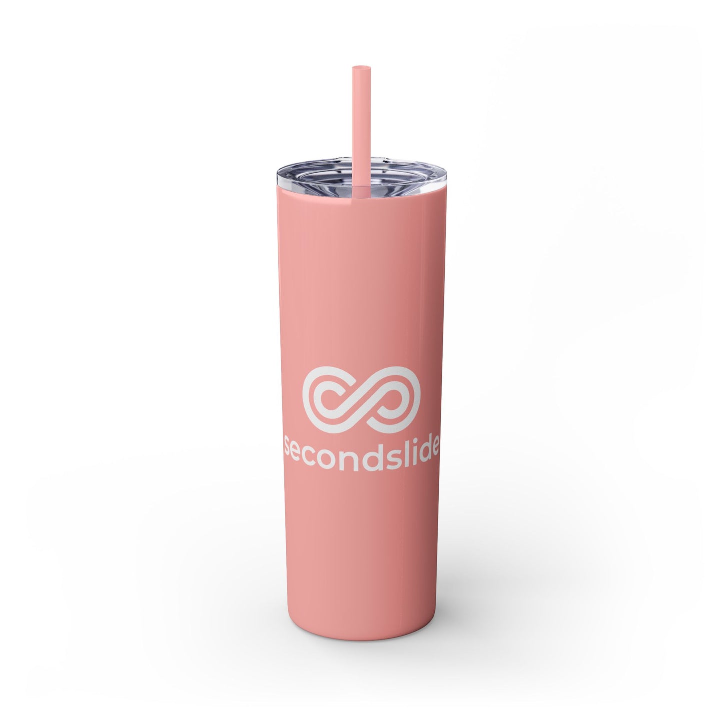 Secondslide Skinny Tumbler w/ Straw 20oz
