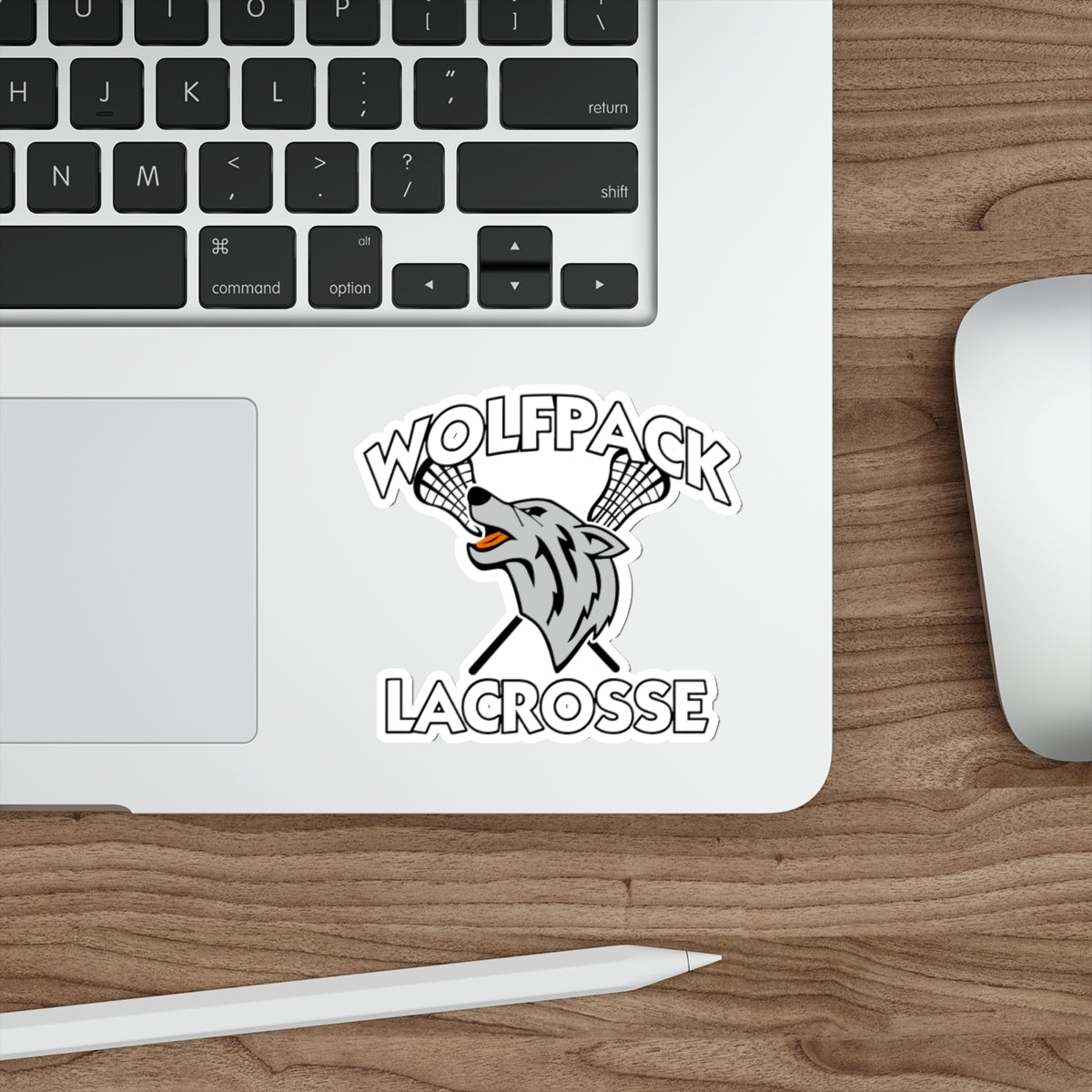 Wolfpack Lacrosse Die-Cut Sticker