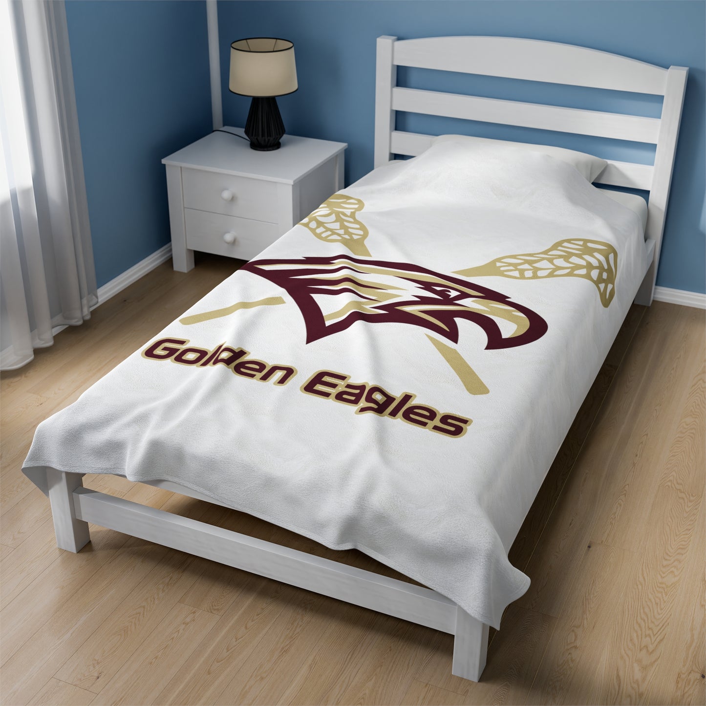 Maple Mountain Youth Lacrosse Velveteen Plush Blanket