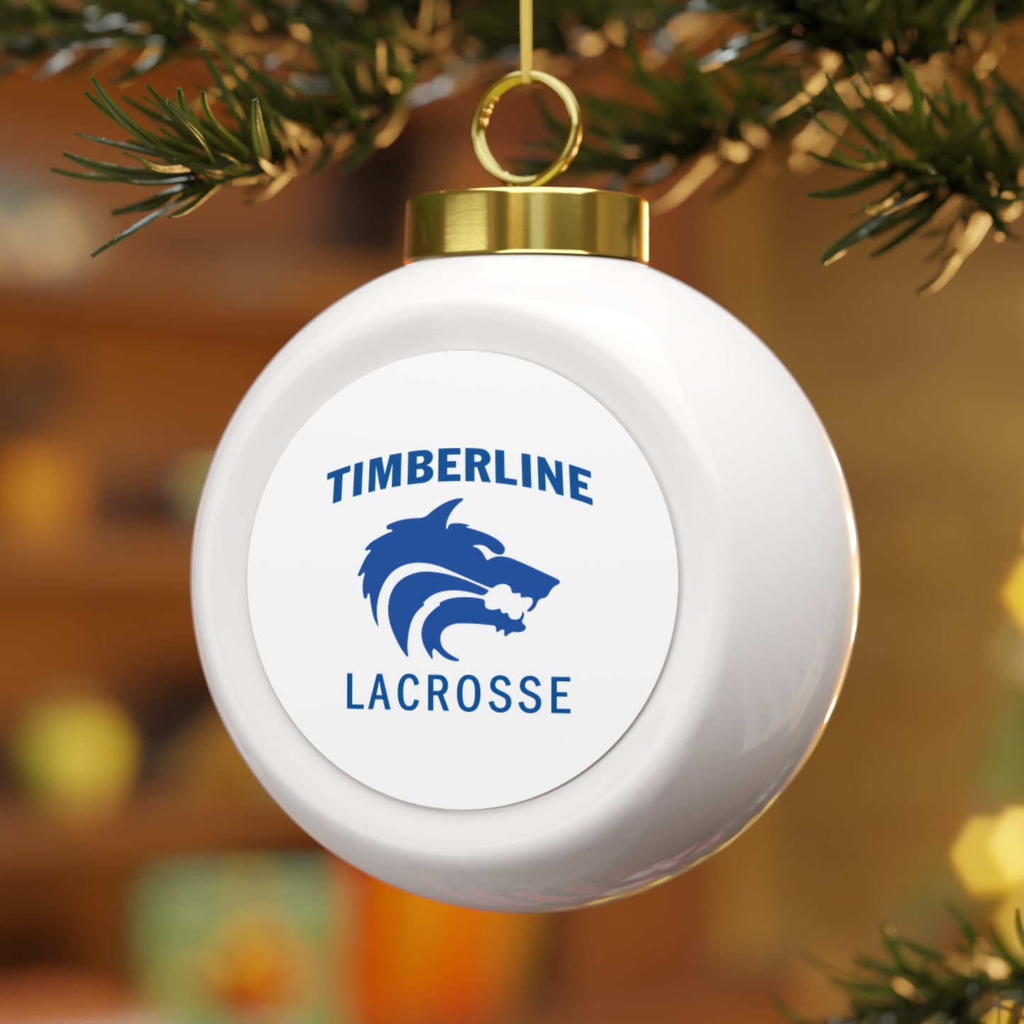 Timberline Lacrosse Christmas Ball Ornament