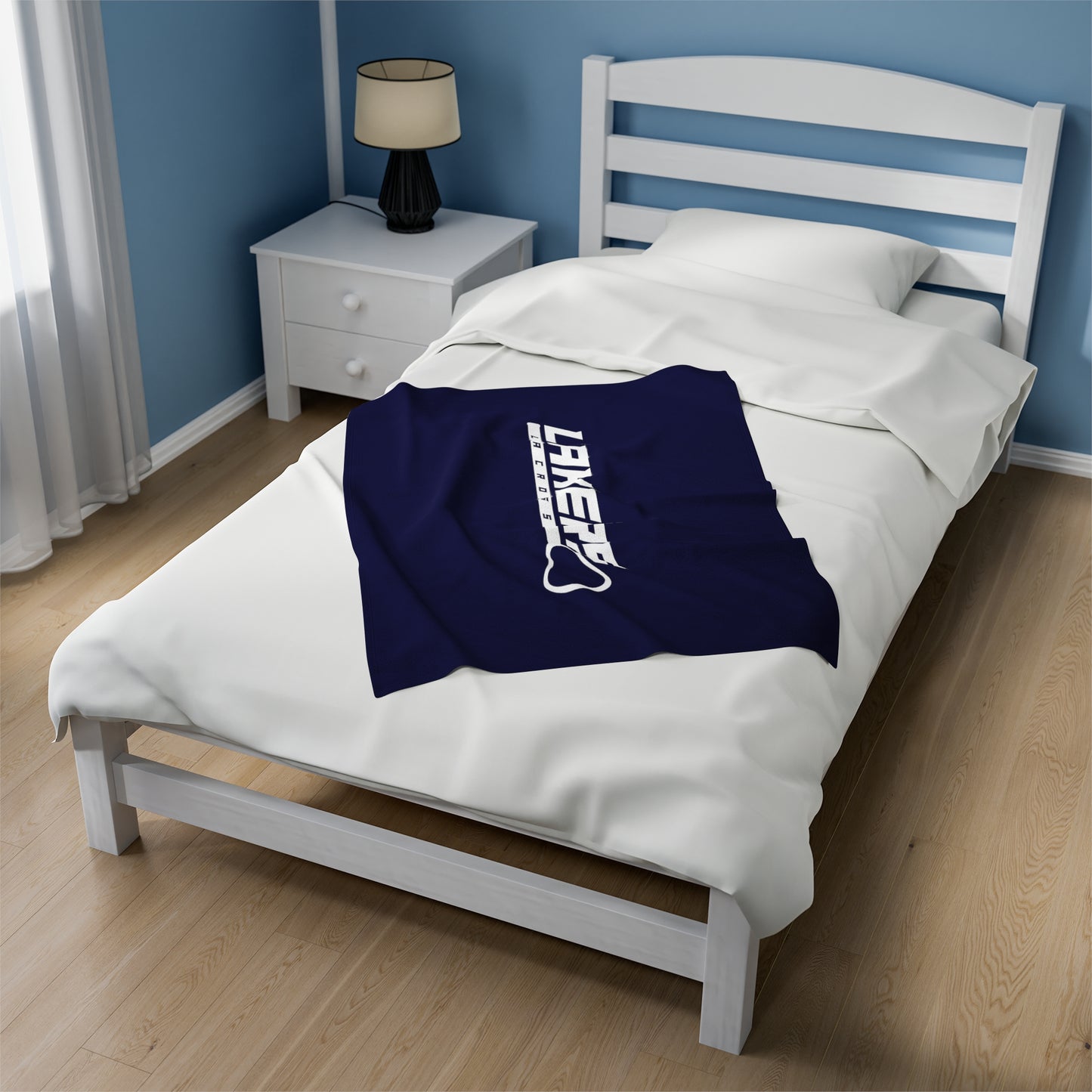 Prior Lake Boys Lacrosse Velveteen Plush Blanket