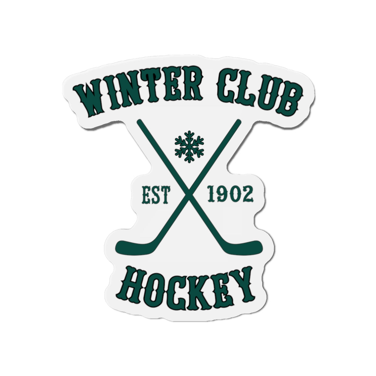 Winter Club Die-Cut Magnet