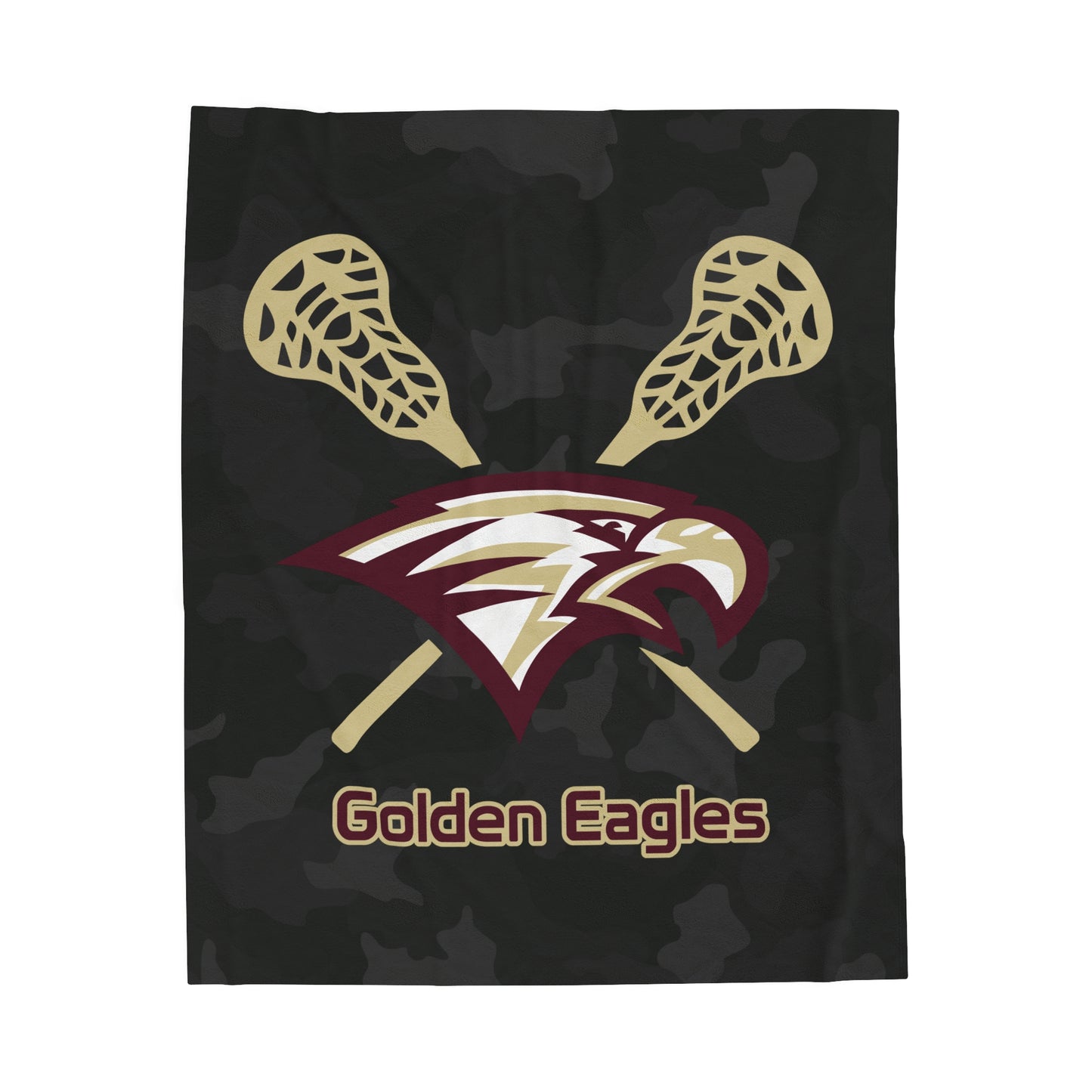 Maple Mountain Youth Lacrosse Velveteen Plush Blanket