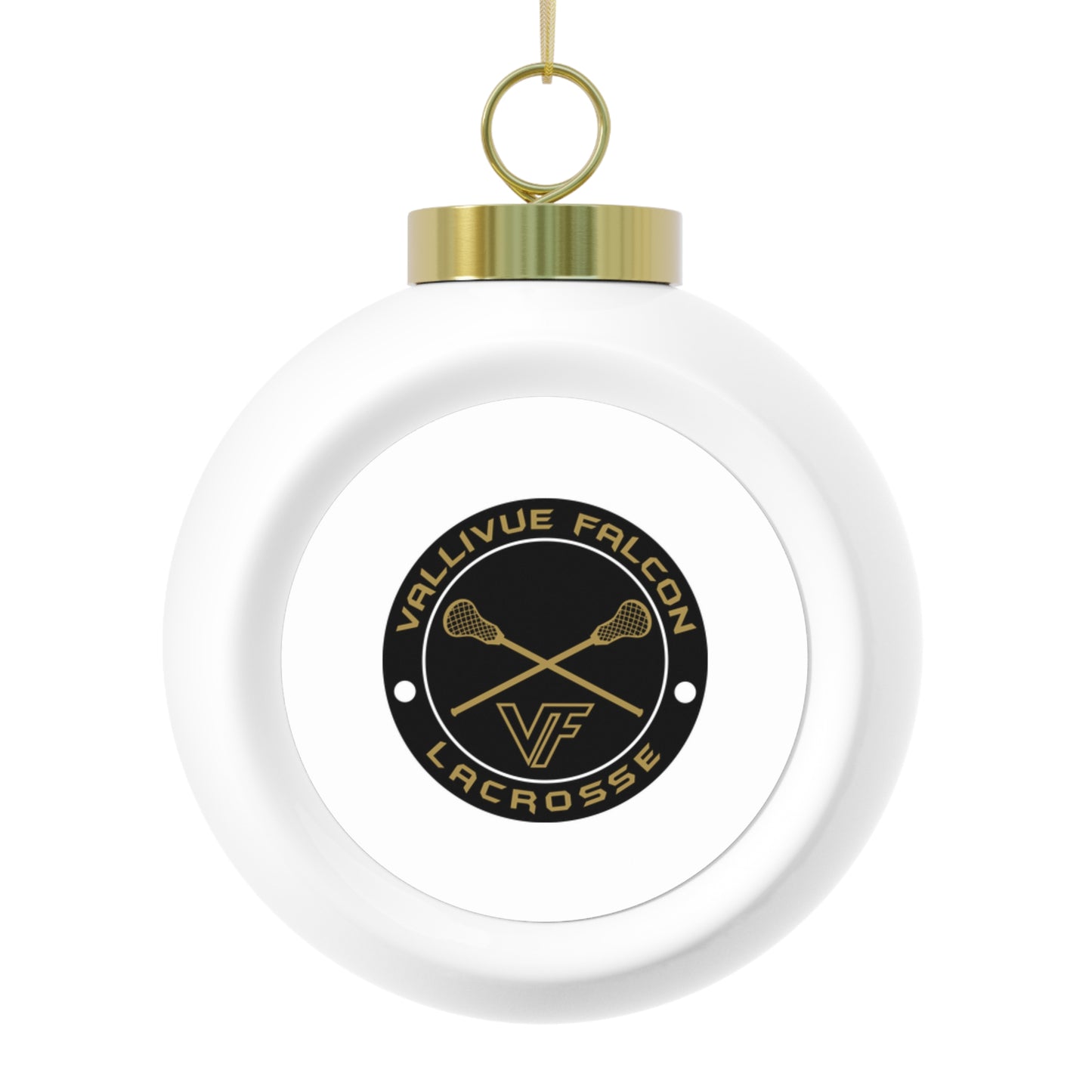 Vallivue Lacrosse Christmas Ball Ornament