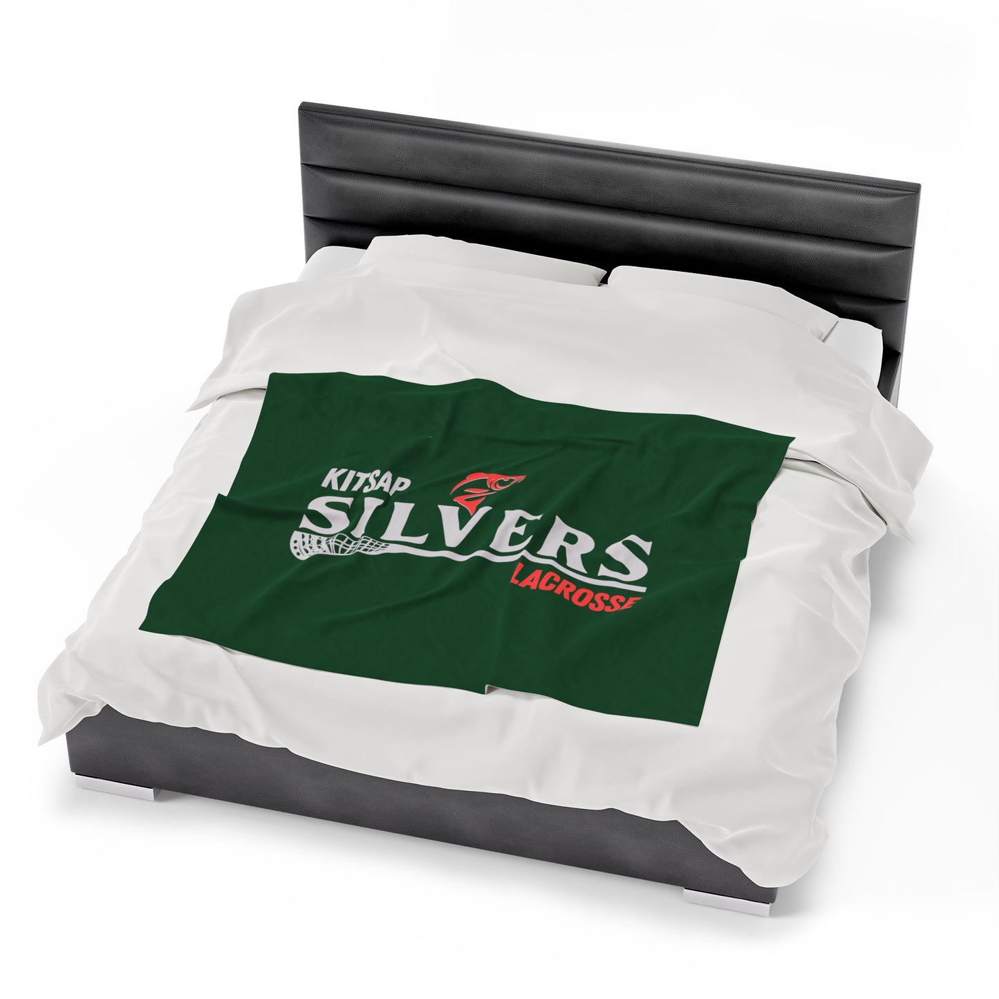 Kitsap Lacrosse Velveteen Plush Blanket