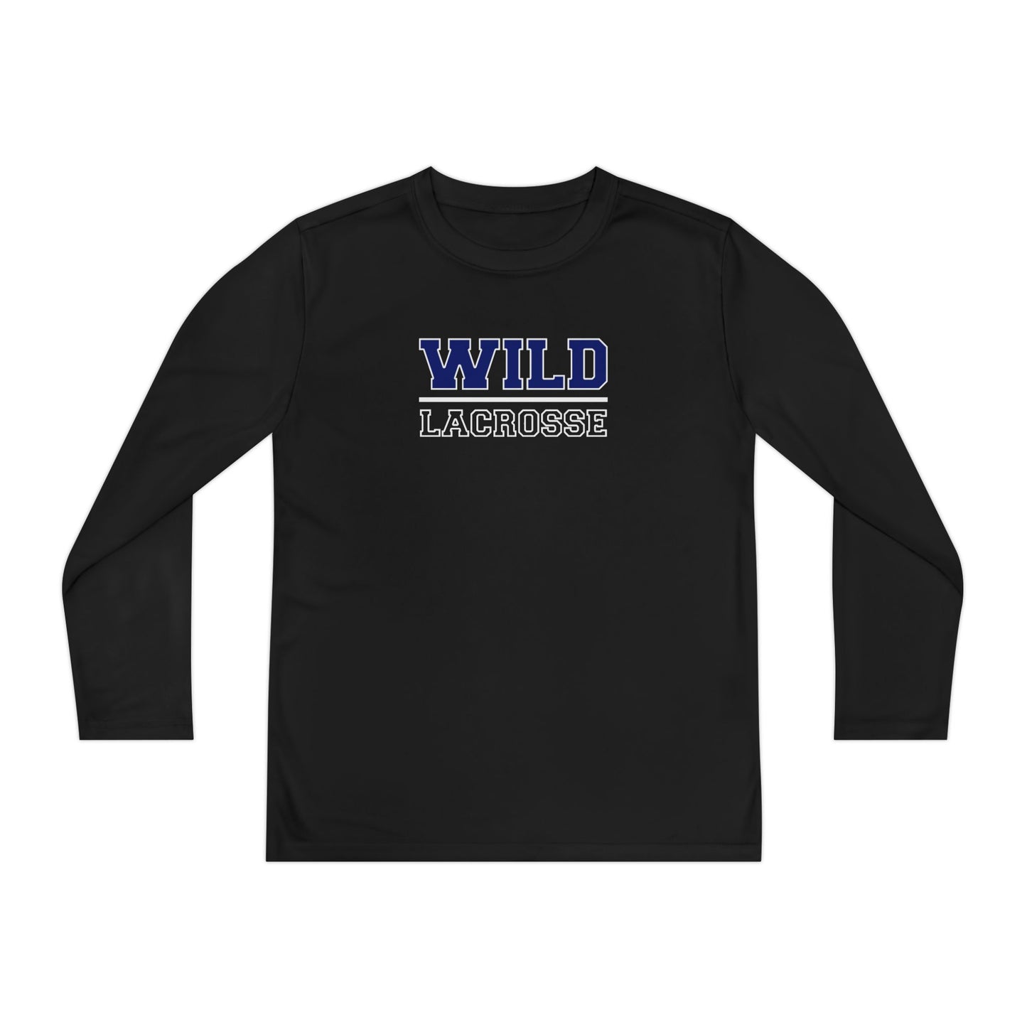Youth Missoula Wild Lacrosse Sport-Tek Performance Long Sleeve Shirt