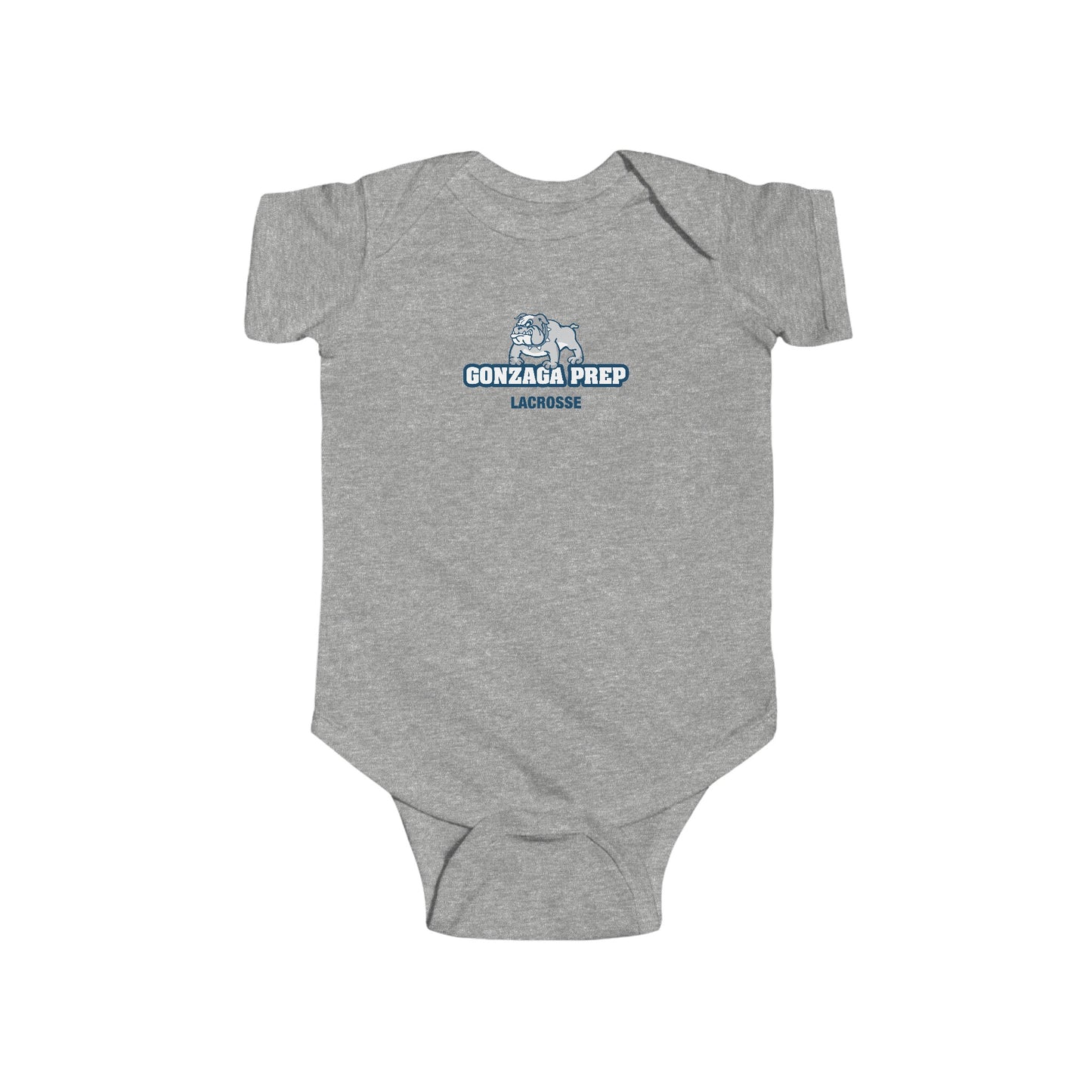 Infant Gonzaga Prep Lacrosse Rabbit Skins Onesie