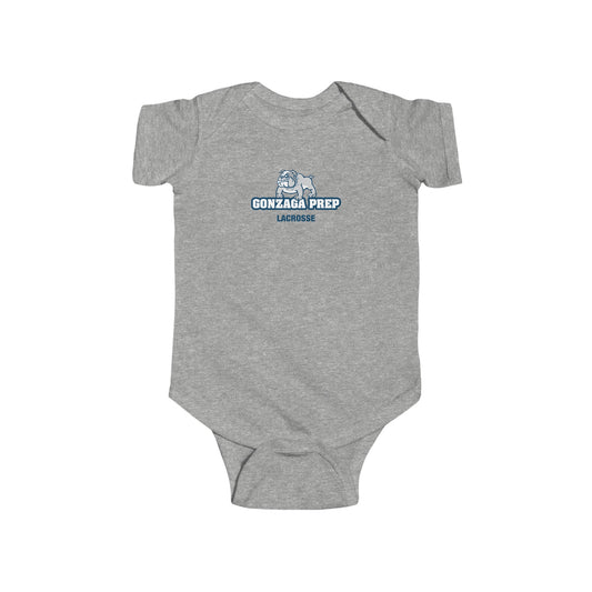 Infant Gonzaga Prep Lacrosse Rabbit Skins Onesie