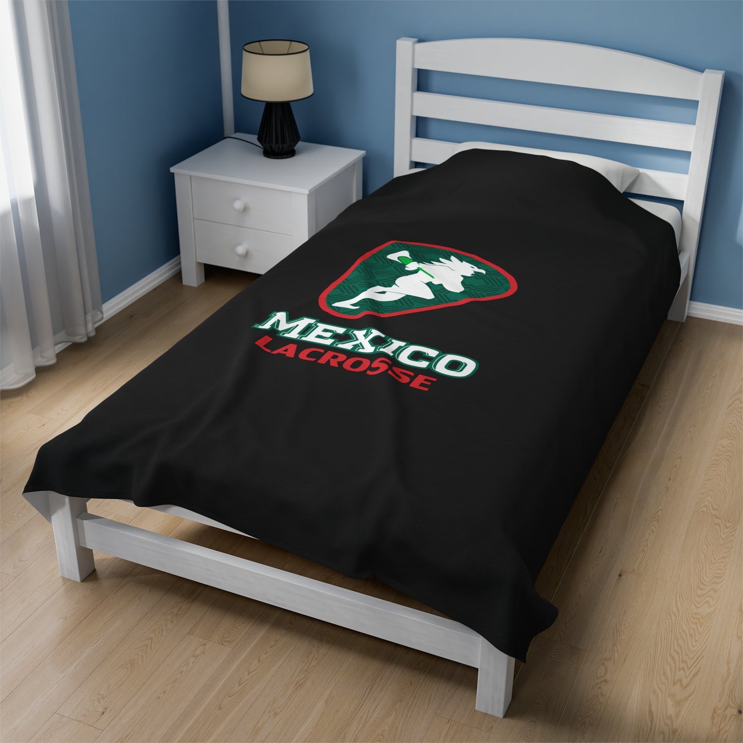 Team Mexico Box Velveteen Plush Blanket (60"x80")