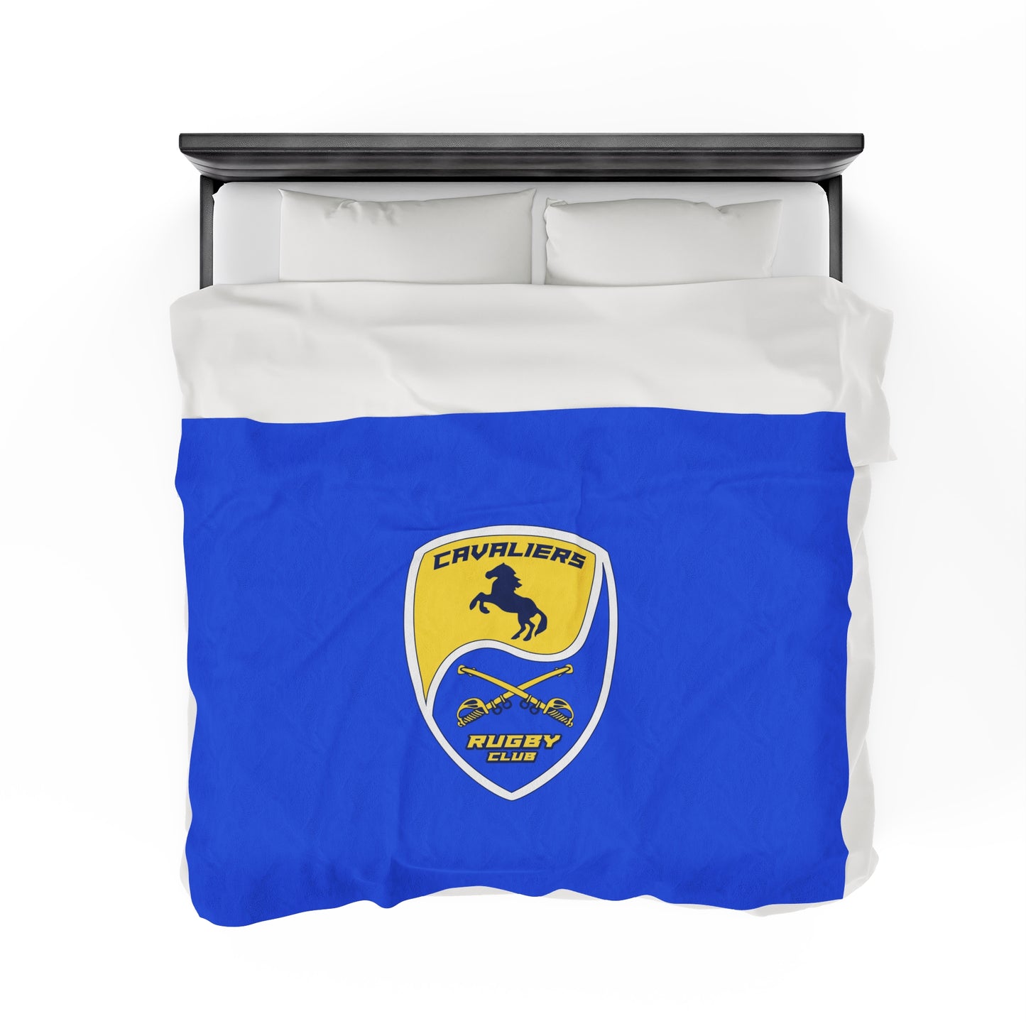 Cavaliers Rugby Velveteen Plush Blanket (60" x 80")