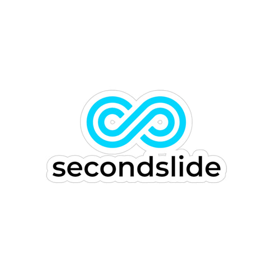 Secondslide Die-Cut Transparent Outdoor Stickers (3-Pack)