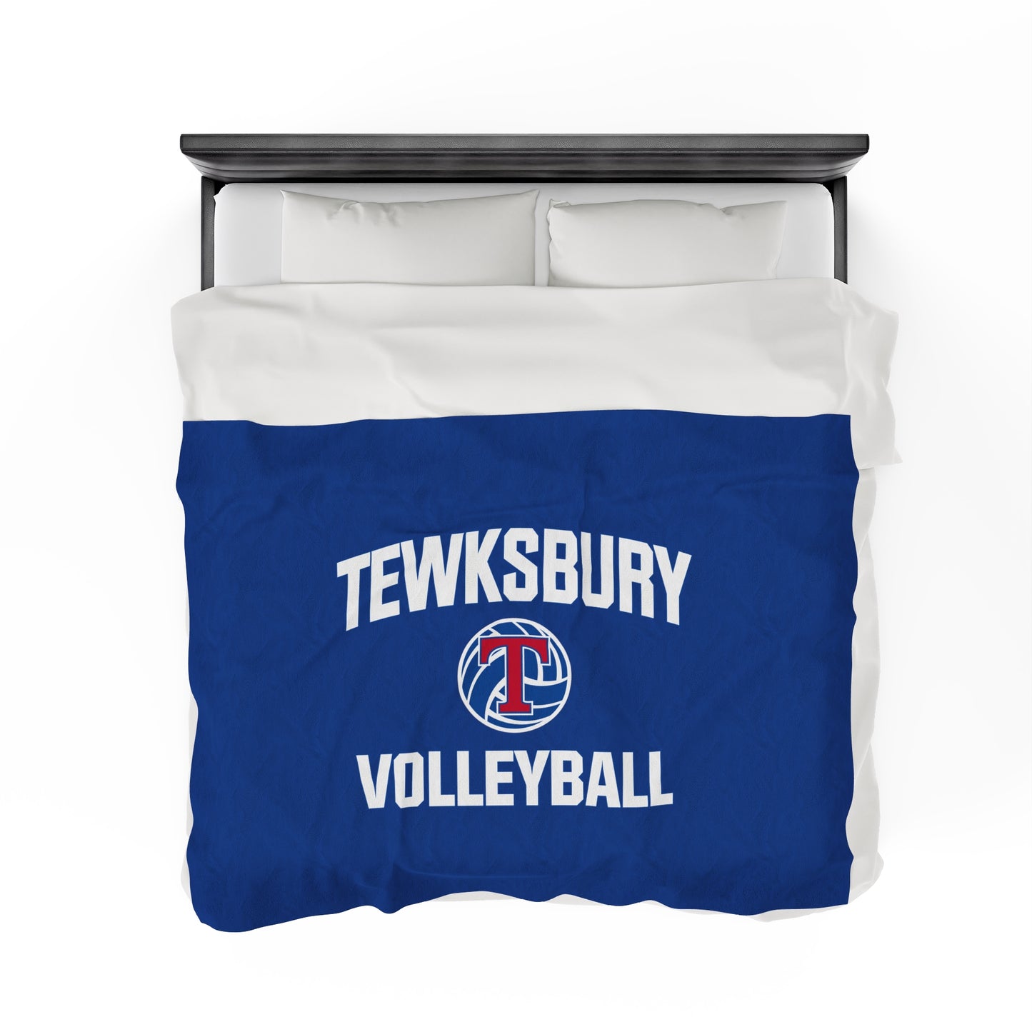 Tewksbury Volleyball Velveteen Plush Blanket (60" x 80")