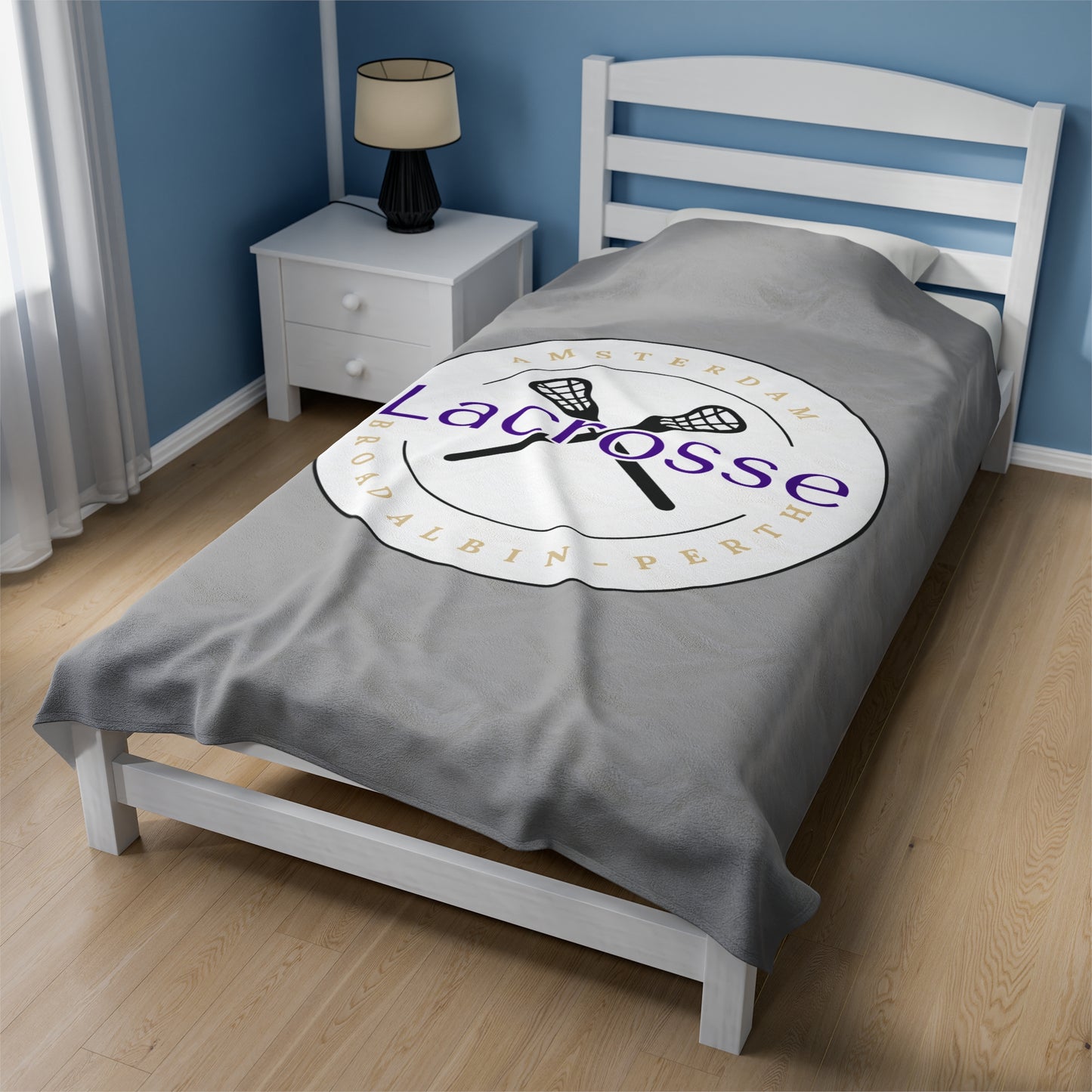 Amsterdam Lacrosse Velveteen Plush Blanket (60 x 80)