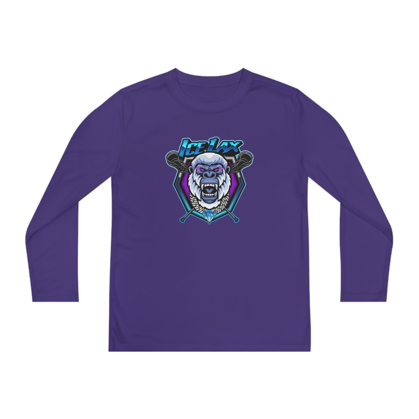 Youth ICE LAX Sport-Tek Performance Long Sleeve Shirt
