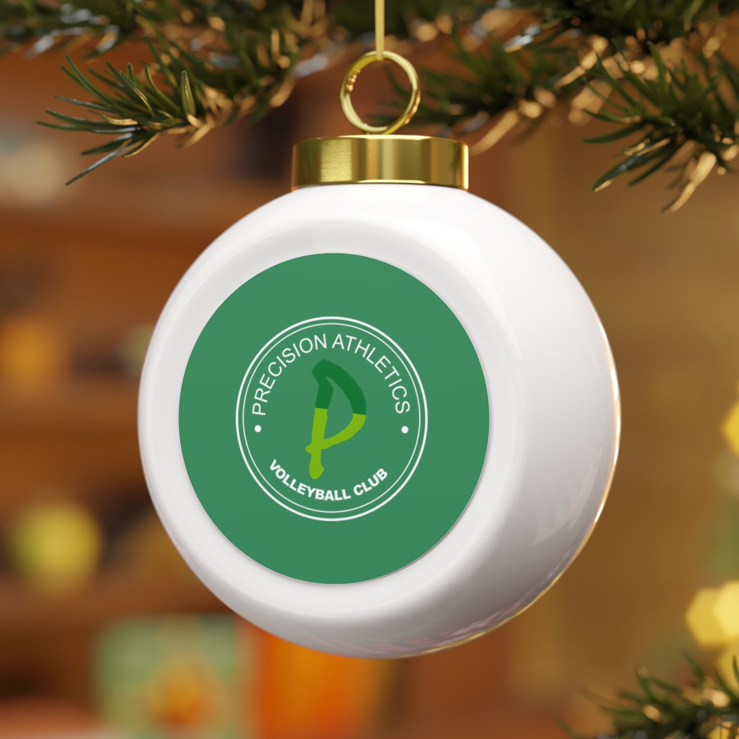 Precision Volleyball Christmas Ball Ornament