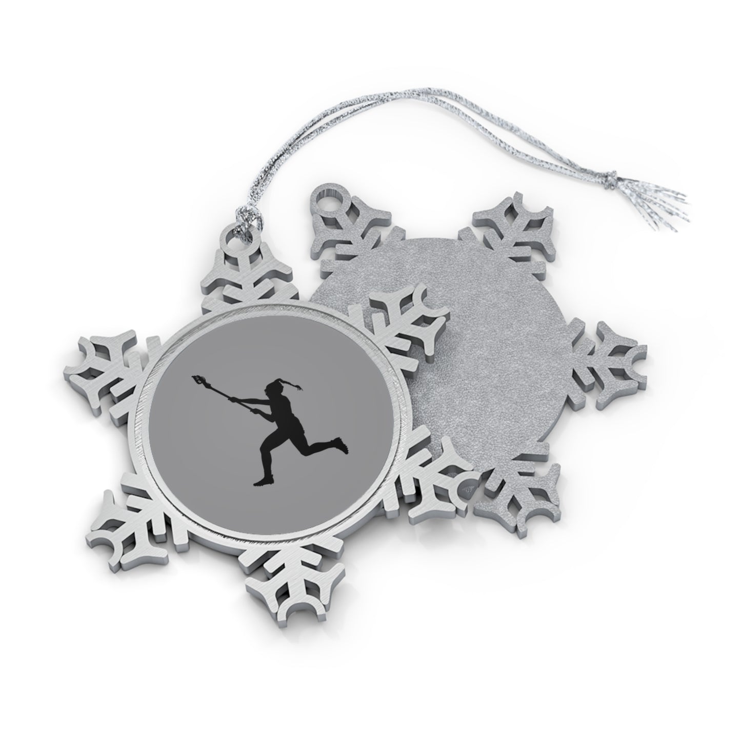 Charlotte North Lacrosse Pewter Snowflake Ornament