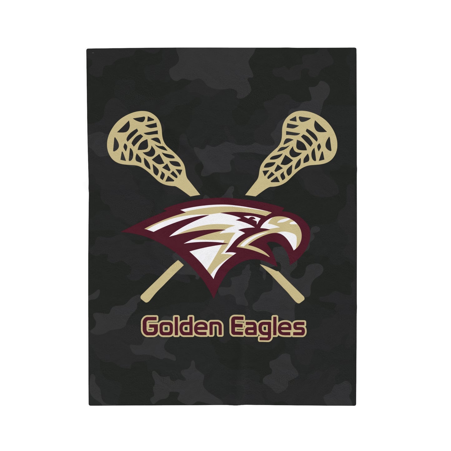 Maple Mountain Youth Lacrosse Velveteen Plush Blanket