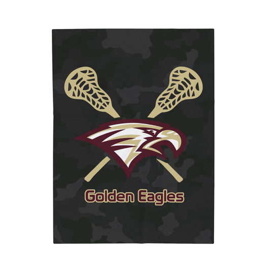 Maple Mountain Youth Lacrosse Velveteen Plush Blanket