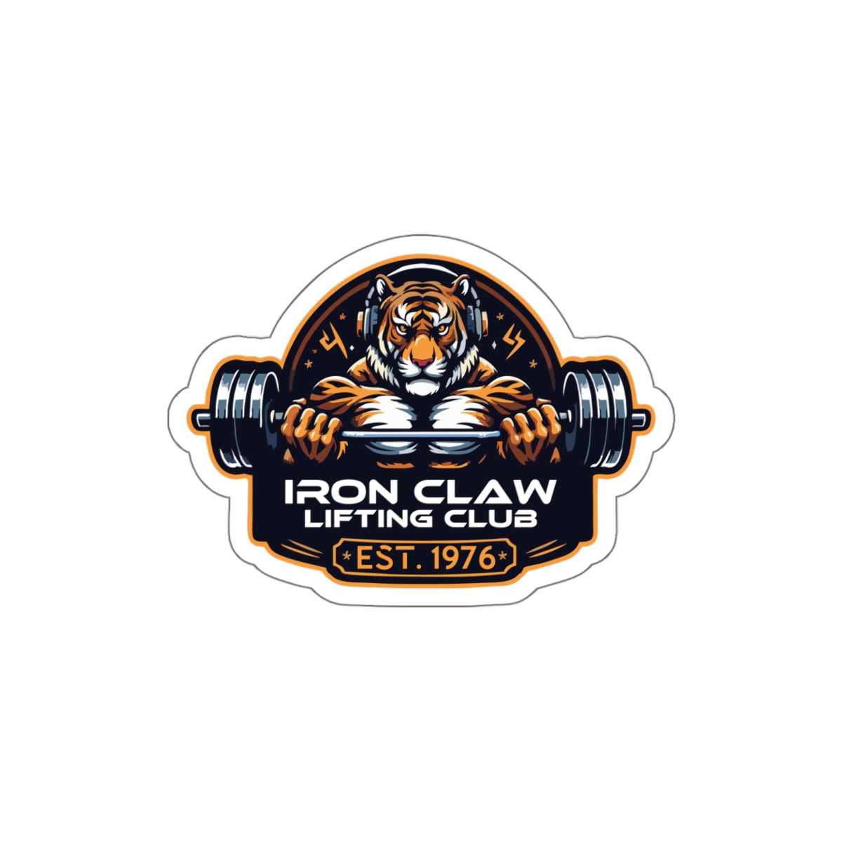 Iron Claw Lifting Die Cut Stickers