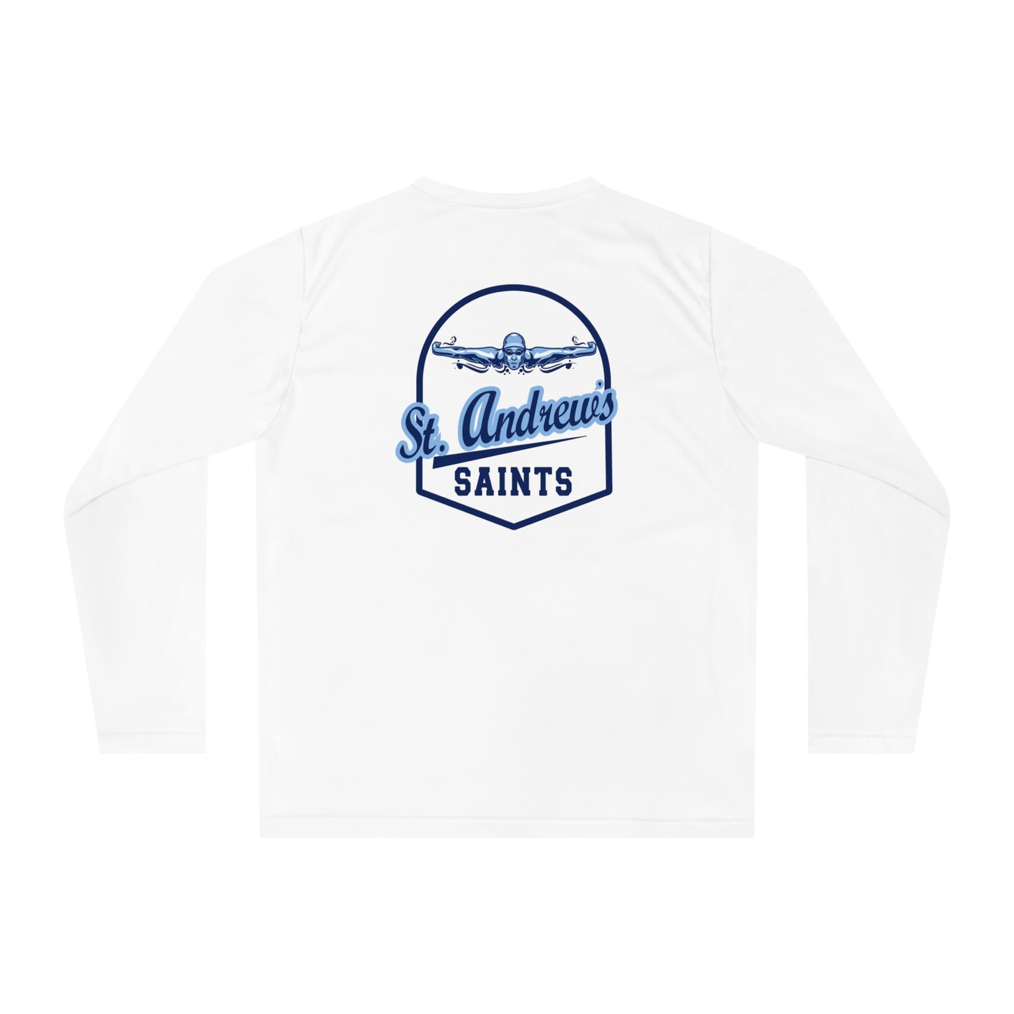 Adult Saints Swimming Team 365 Performance Long Sleeve Shirt