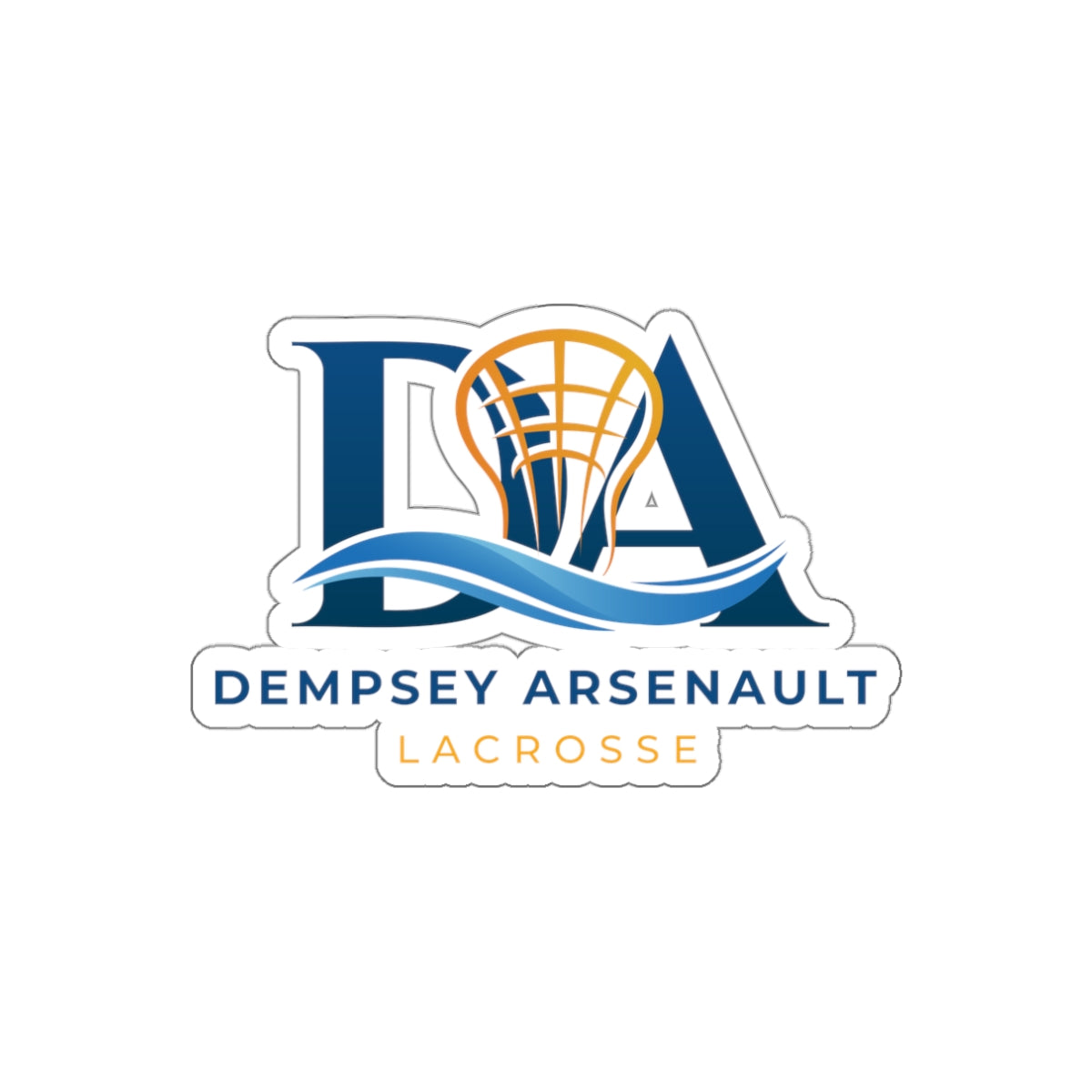 Dempsey Arsenault Lacrosse Die Cut Stickers