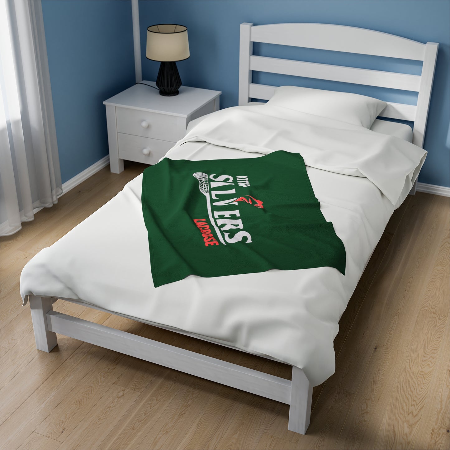 Kitsap Lacrosse Velveteen Plush Blanket