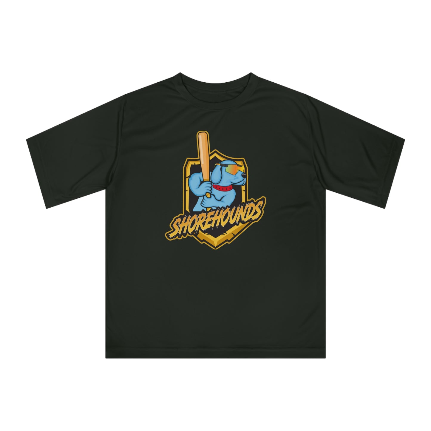 Adult Shorehounds Softball Team 365 Zone Performance T-shirt