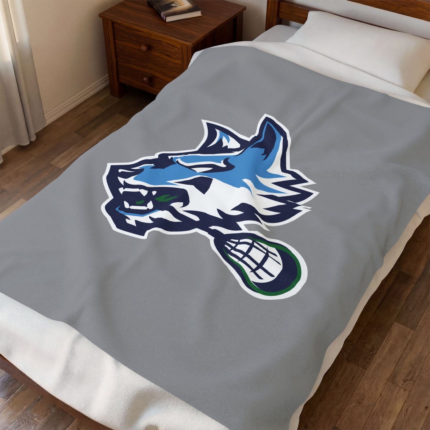 Sun Valley Lacrosse Velveteen Plush Blanket