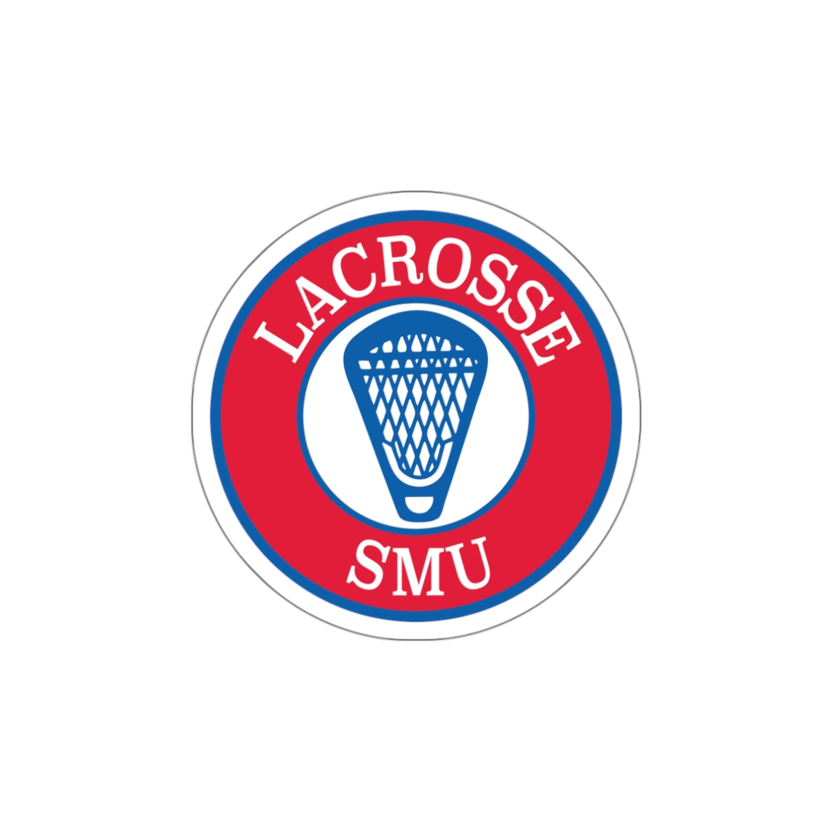 SMU Lacrosse Die-Cut Sticker