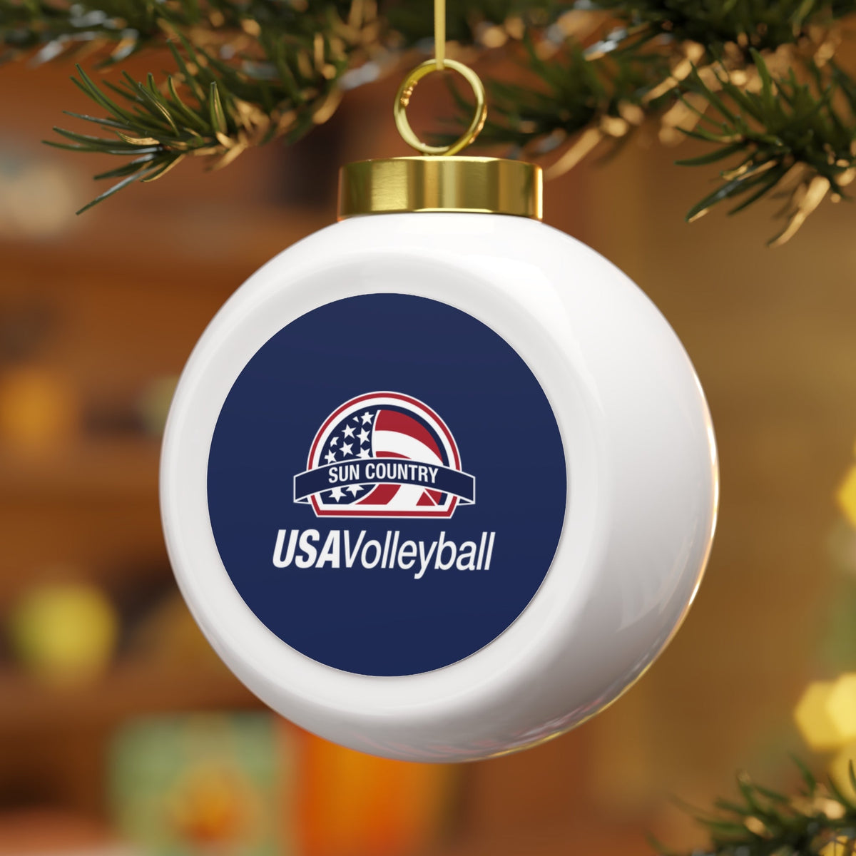 Sun Country Volleyball Christmas Ball Ornament