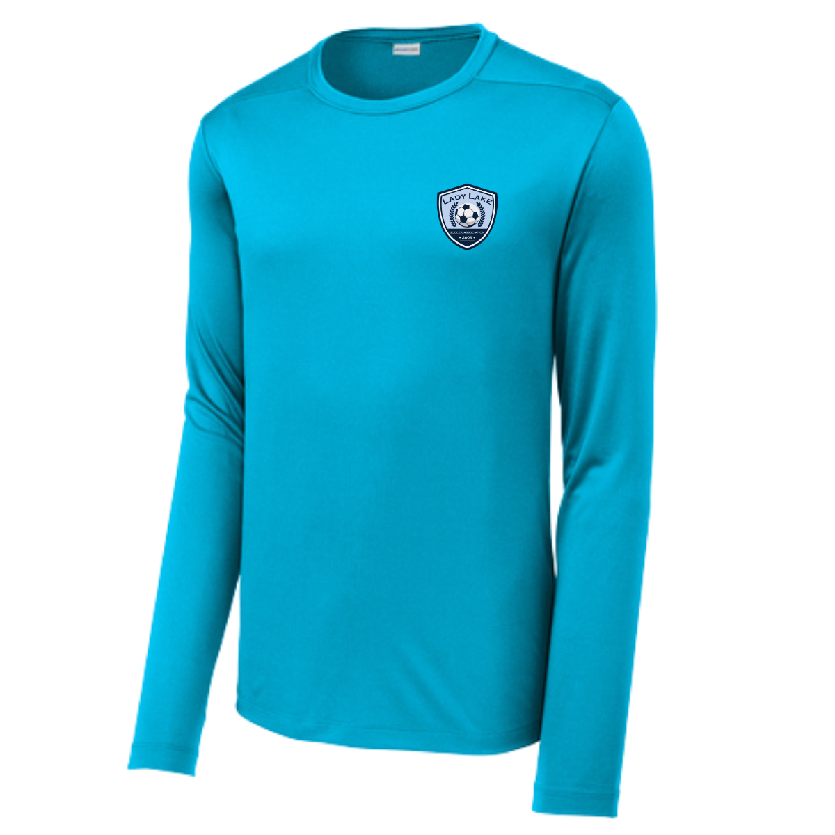 Adult Lady Lake Soccer Association Sport-Tek Posi UV Pro LS Tee