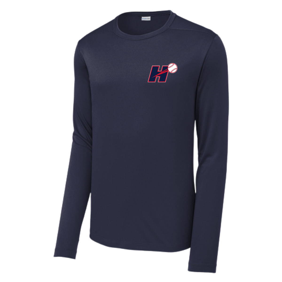 Adult Hopewell Baseball Sport-Tek Posi UV Pro LS Tee