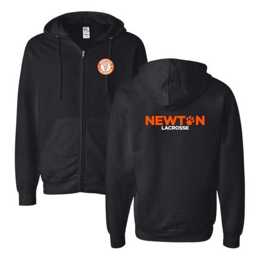 Adult Newton Lacrosse ITC Fleece Zip Up Hoodie
