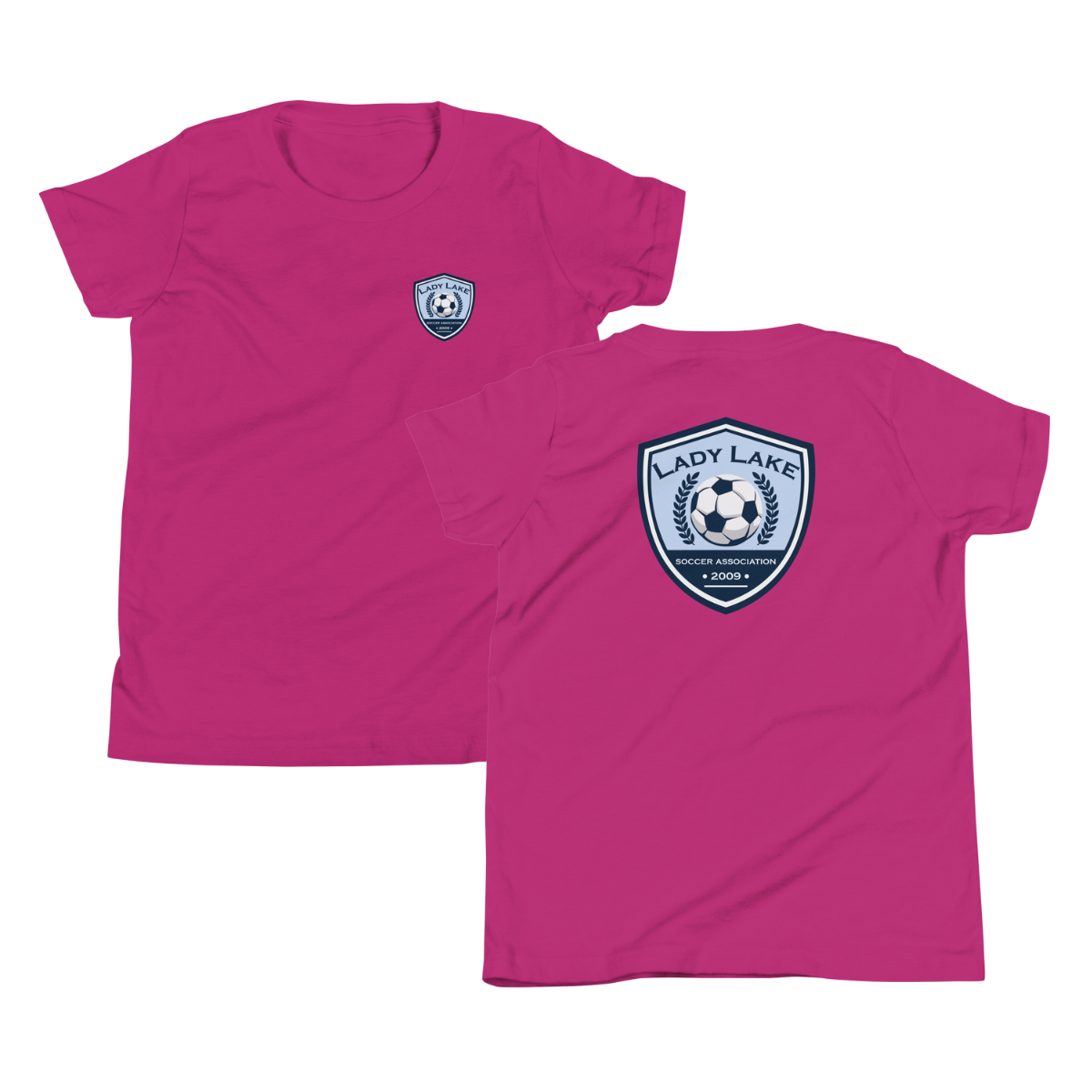 Youth Lady Lake Soccer Association Bella + Canvas Staple Tee