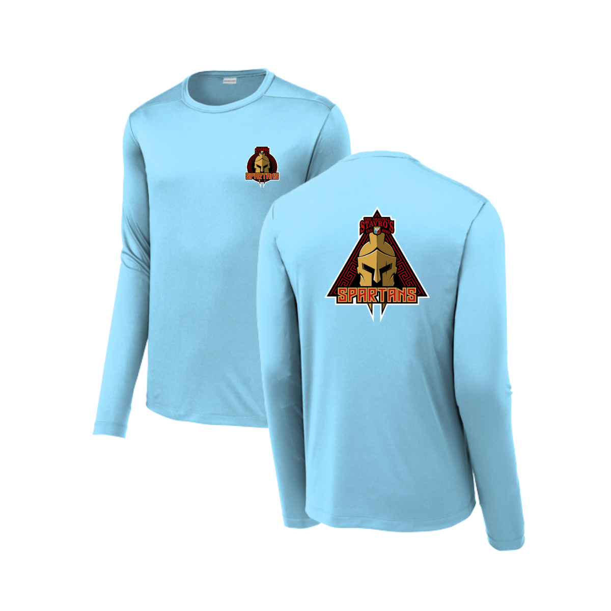 Adult Spartans Sport-Tek Posi UV Pro LS Tee