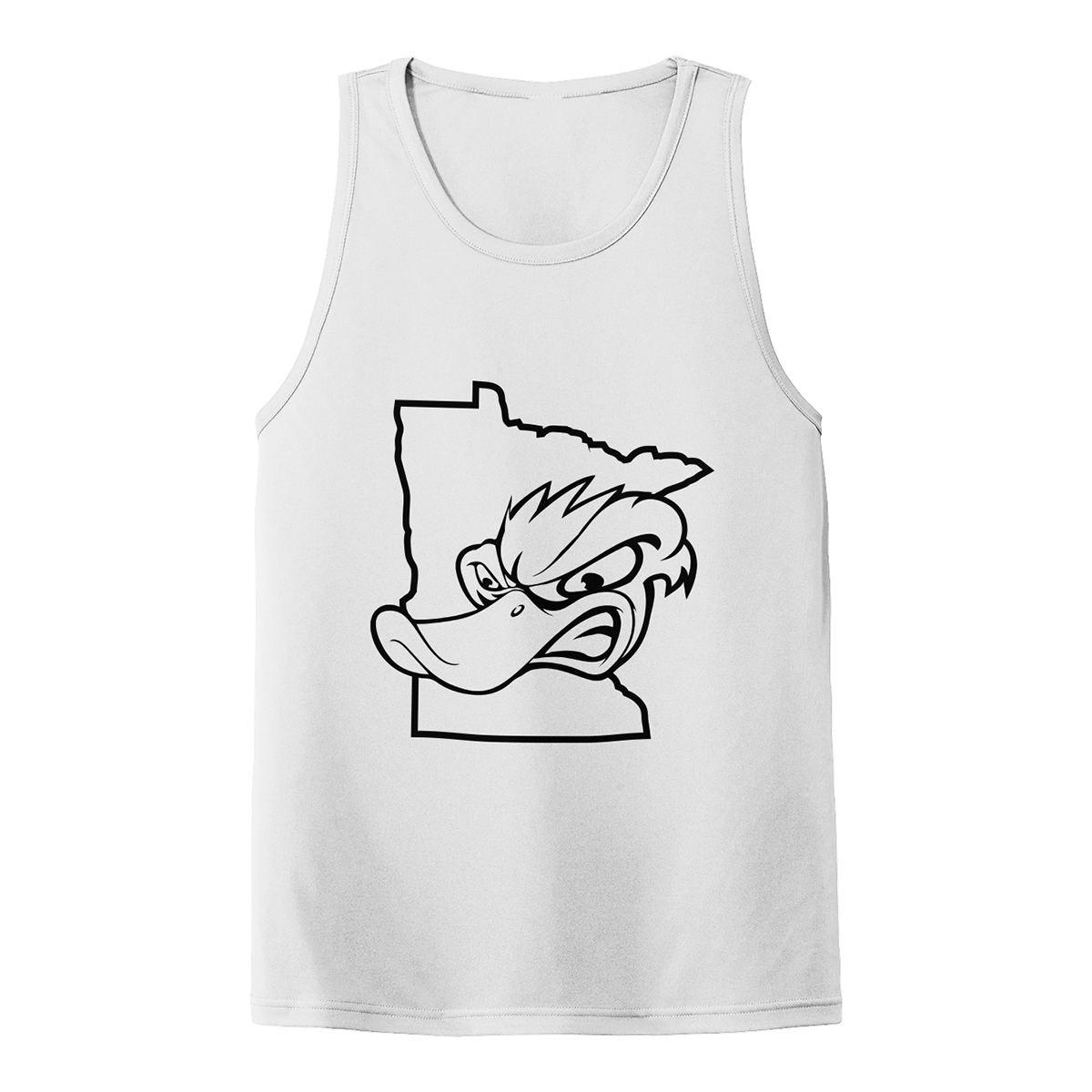 Adult Grey Duck Lacrosse Sport-Tek PosiCharge Competitor Tank