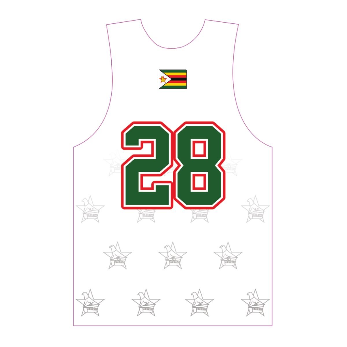 Zimbabwe Heritage Lacrosse Reversible Performance Pinnie - Zimbabwe Classic