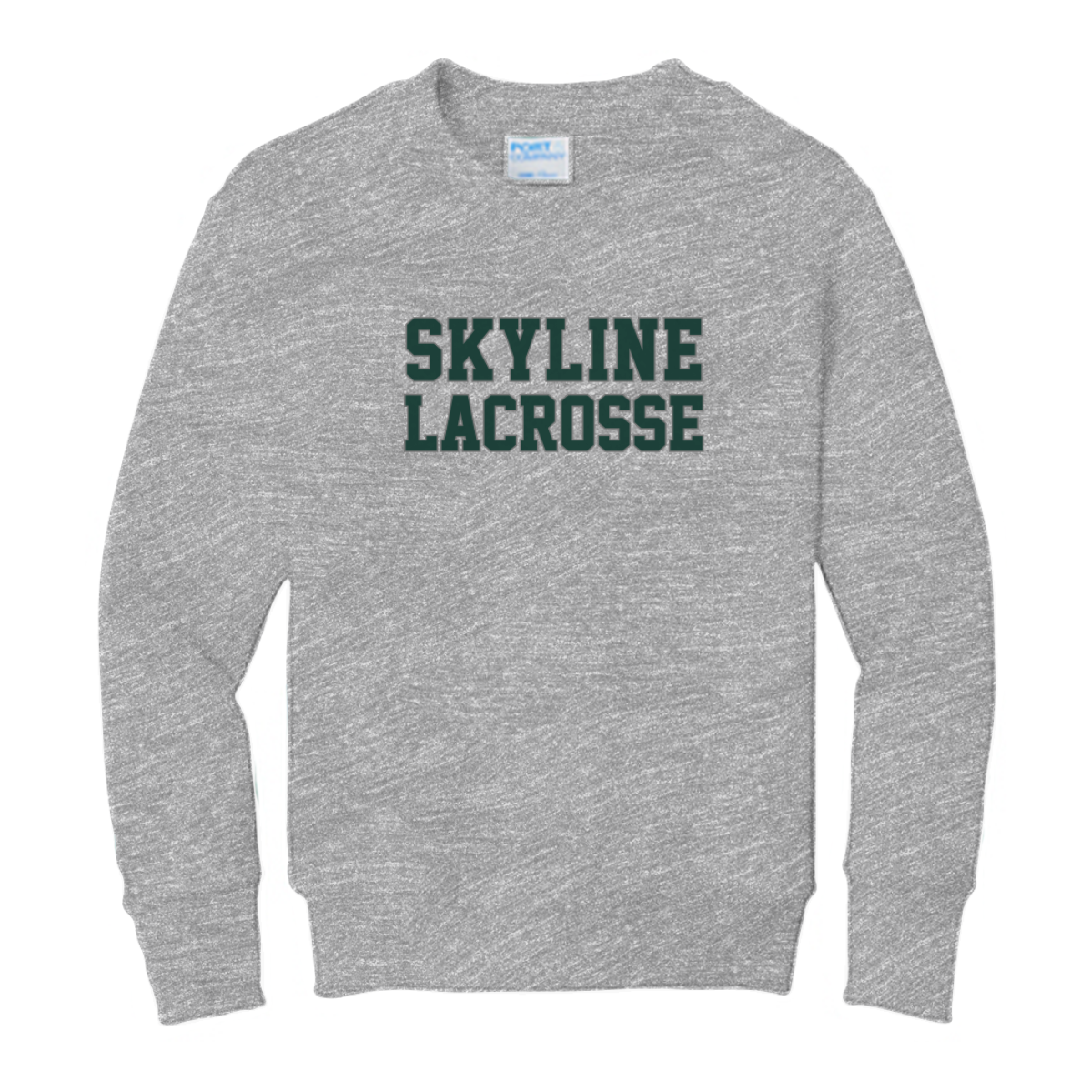Youth Spartans Lacrosse Fleece Crewneck Sweatshirt