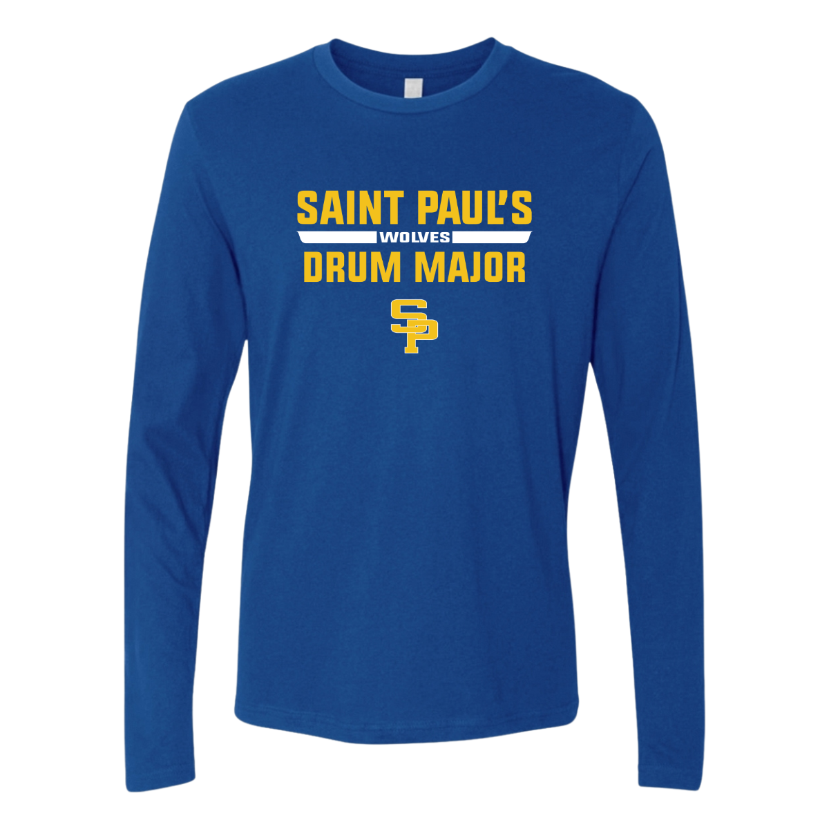 Adult St Paul's Marching Wolves Next Level Long Sleeve Crew