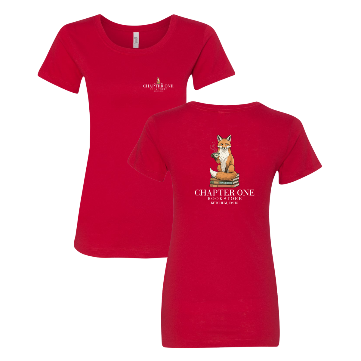 Women's Chapter One Bookstore Next Level Ideal T-Shirt
