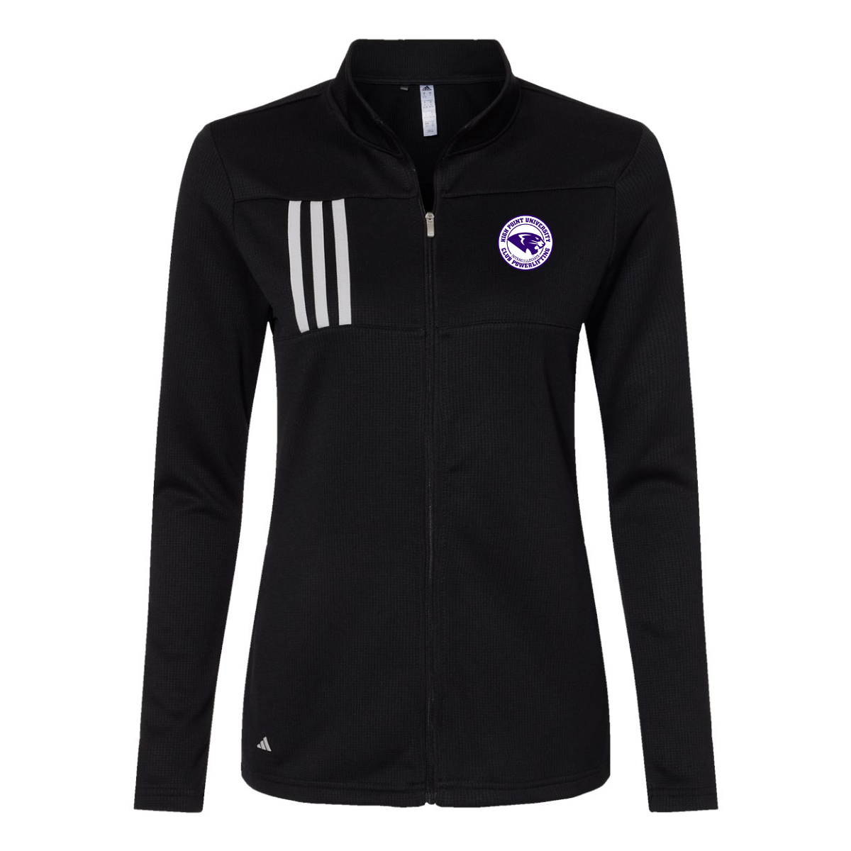 Women's Adidas 3-Stripe Double-Knit Full-Zip - Powerlifting