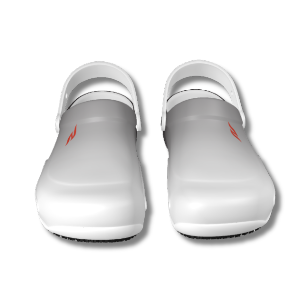 Crocs Slip Resistant Work Clog - Black/White Fade