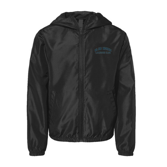 Youth Blue Heron Lacrosse Lightweight Zip Jacket
